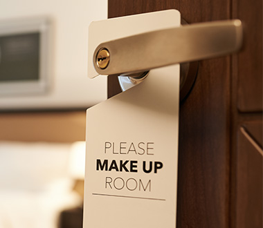 What is the best way to clean hotel rooms?